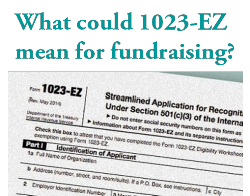 The New IRS Form 1023-EZ Good Or Bad For Nonprofits