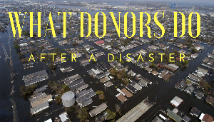 What Donors Do After A Disaster