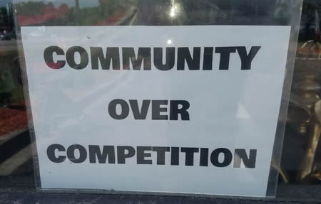 community over competition